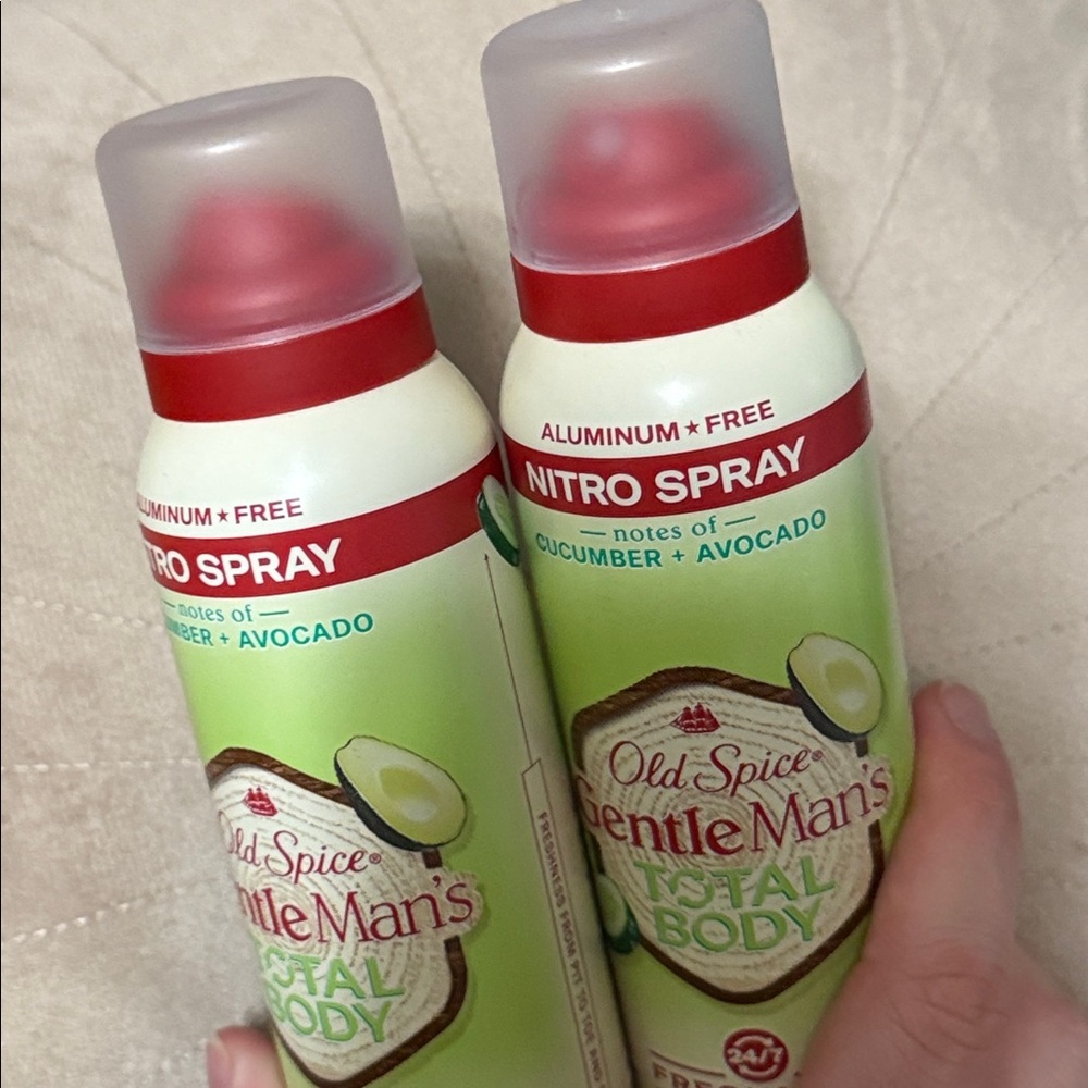 2 Old Spice GentleMan's Total Body Deodorant Spray Brand New - Picture 6 of 6